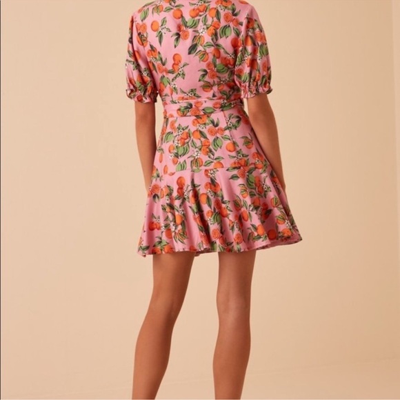 Finders keepers Aranciata pink wrap dress size small - Picture 3 of 15